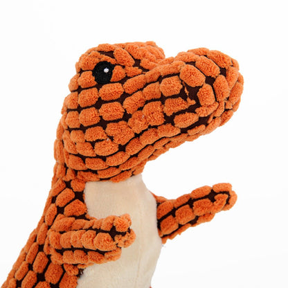 Giant Dinosaur Plush Chew Toy – Interactive Squeaker for Large Dogs