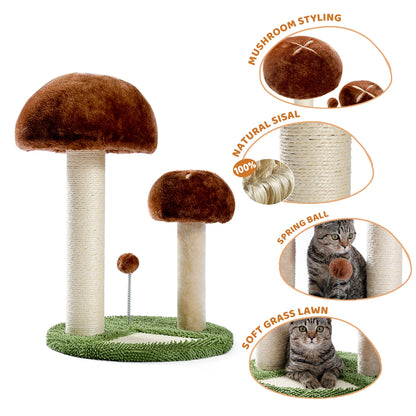 Best Cat Tree Tower Furniture with Hammock Small Cactus Mushroom