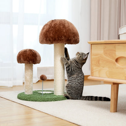 Best Cat Tree Tower Furniture with Hammock Small Cactus Mushroom