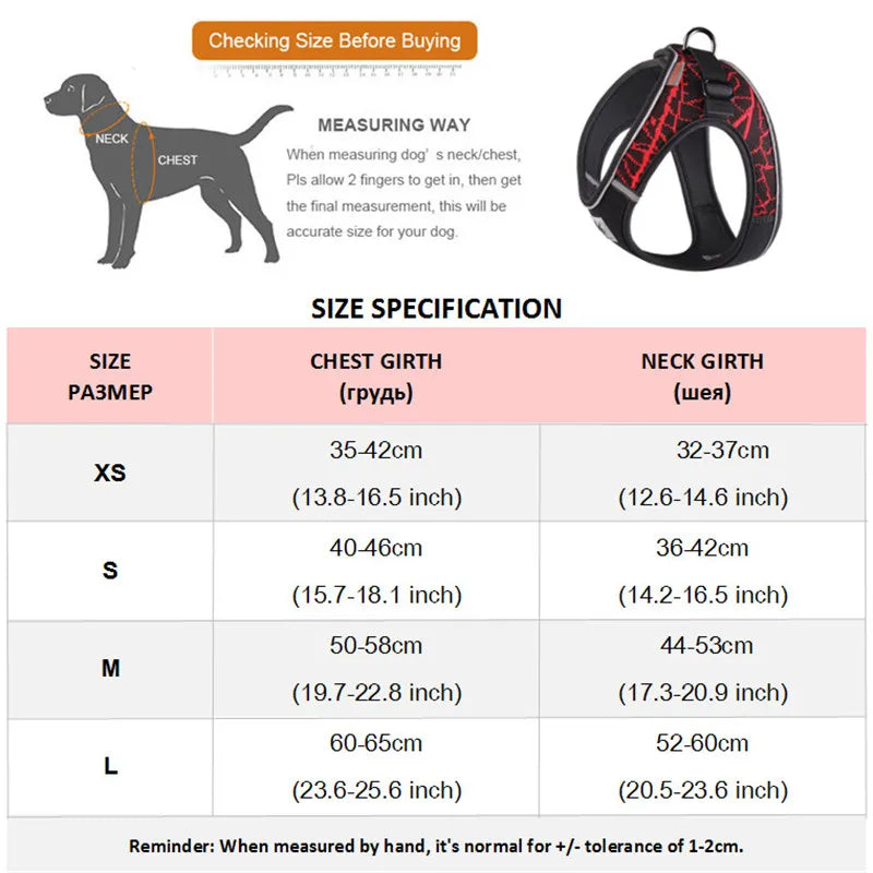 Reflective Sport Dog Vest Harness – Adjustable and Comfortable