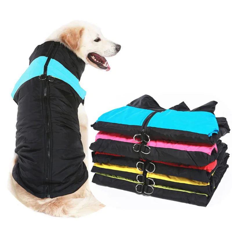 Warm Winter Pet Dog Coat – Waterproof Vest for Small, Medium, and Large Dogs