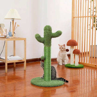 Best Cat Tree Tower Furniture with Hammock Small Cactus Mushroom