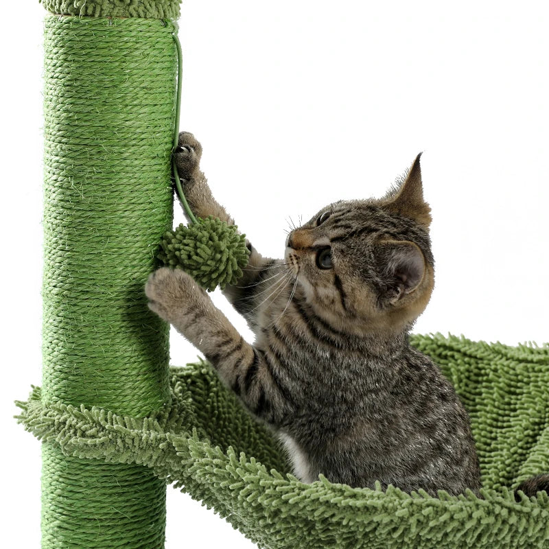 Best Cat Tree Tower Furniture with Hammock Small Cactus Mushroom