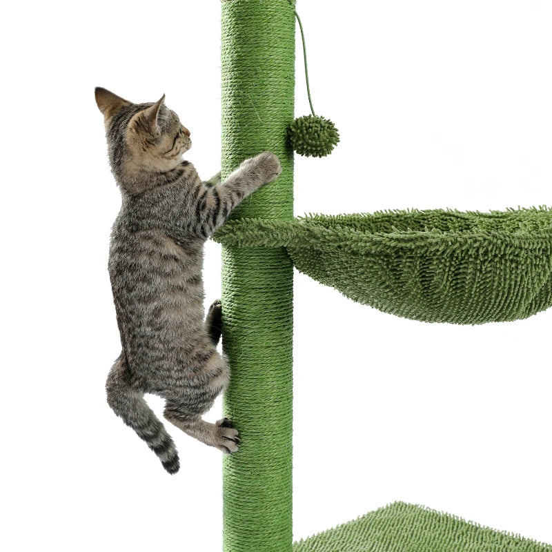 Best Cat Tree Tower Furniture with Hammock Small Cactus Mushroom