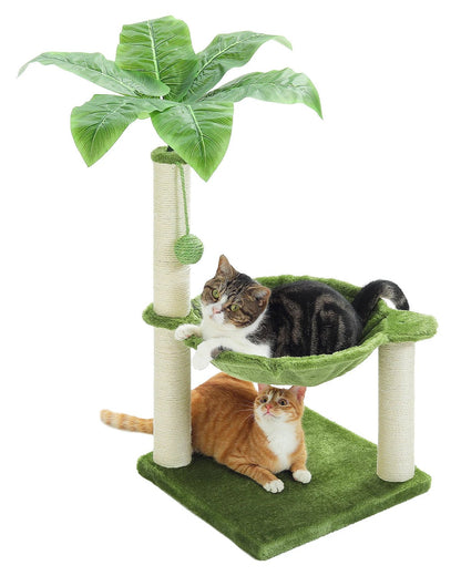 Best Cat Tree Tower Furniture with Hammock Small Cactus