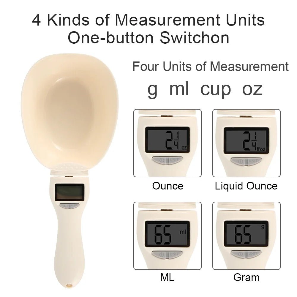 Digital Pet Food Measuring Scoop with LED Display