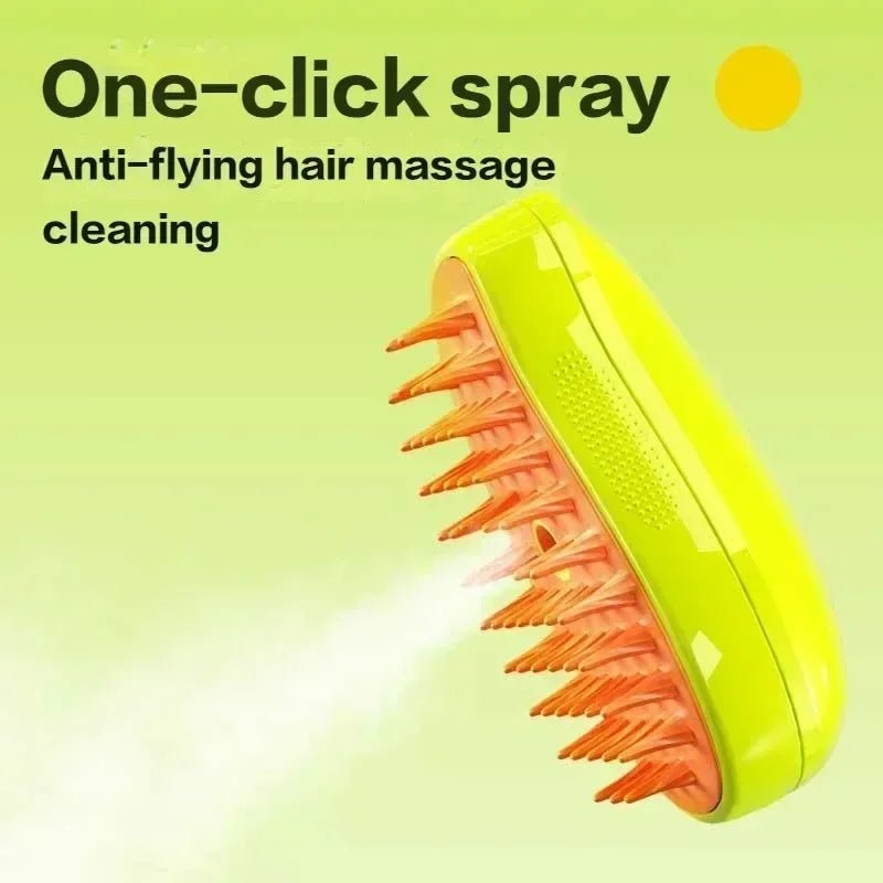 3-in-1 Steamy Pet Grooming Brush