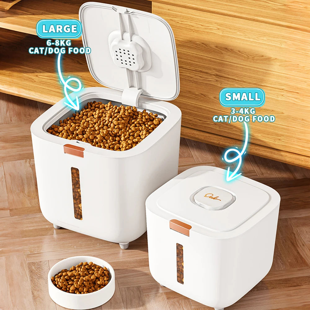 Modern Style Pet Food Storage Barrel – Large Capacity &amp; Moisture-Proof