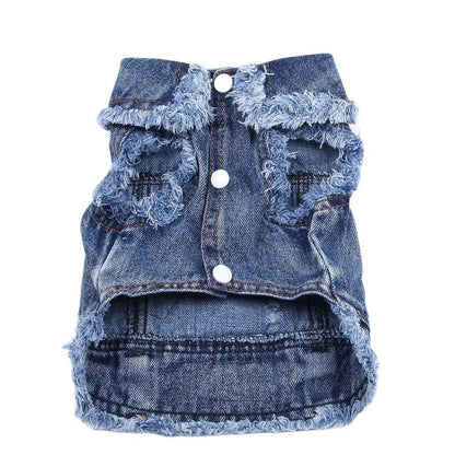 Dog Jeans Jacket Denim Coat Vest