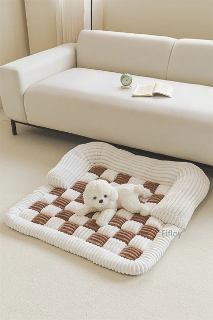 Modern Velvet Thick Dog Mats – Comfortable & Anti-Slip Pet Bed Covers