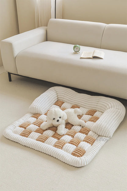 Modern Velvet Thick Dog Mats – Comfortable & Anti-Slip Pet Bed Covers