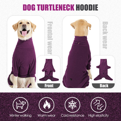 High-Collar Windproof Dog Jacket – Warm Adjustable for Small, Medium, and Large Dogs