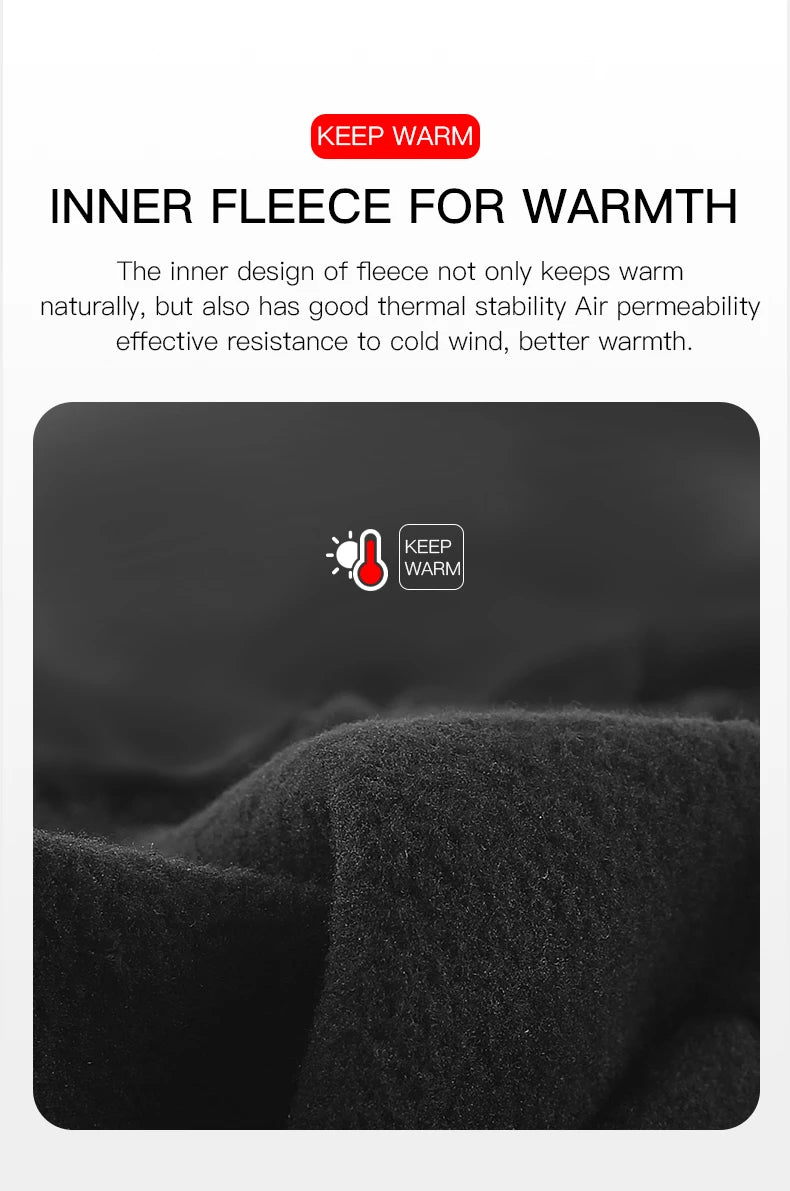 Autumn Winter Windproof Anti-slip Touchscreen Fleece Keep Warm Gloves