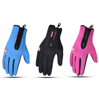 Autumn Winter Windproof Anti-slip Touchscreen Fleece Keep Warm Gloves