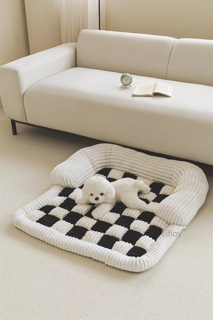 Modern Velvet Thick Dog Mats – Comfortable & Anti-Slip Pet Bed Covers