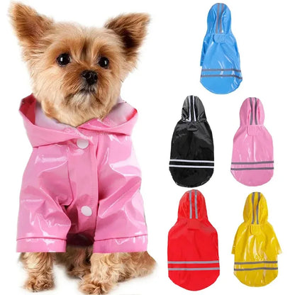 Waterproof Dog Raincoat - Reflective and Comfortable