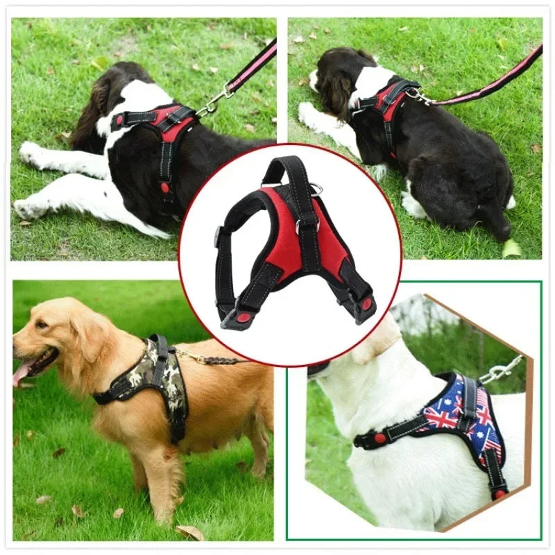 Reflective Saddle Harness Belt for Dogs - Adjustable and Durable