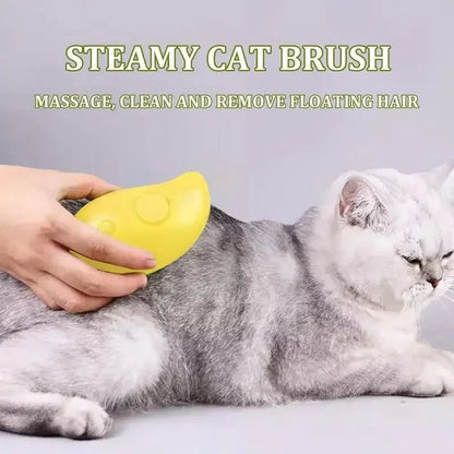 3-in-1 Steamy Pet Grooming Brush