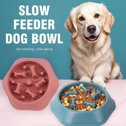 Anti-Choking Slow Feeder Dog Bowl - Promote Healthy Eating for Small Dogs