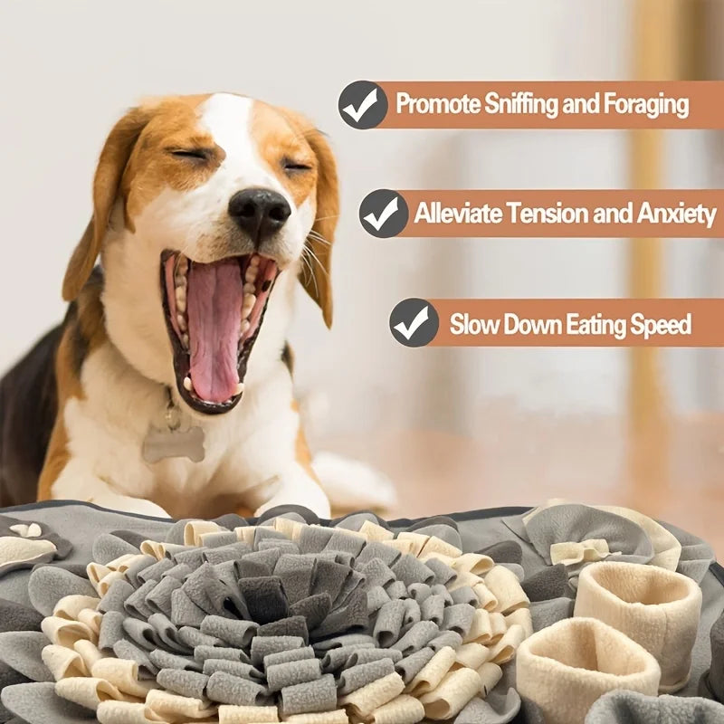 Pet Sniffing Mat for Dogs - Interactive Slow Feeding Training Mat