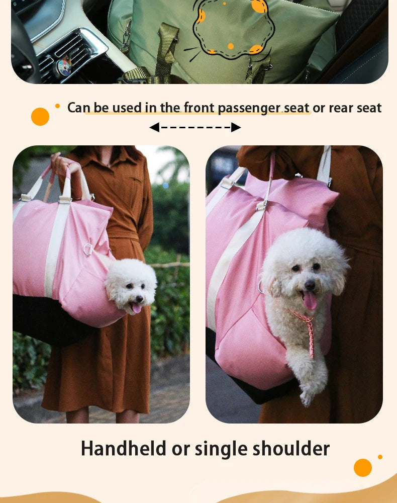 Waterproof Pet Car Seat Bed