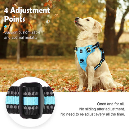 No Pull Dog Harness: Adjustable Soft Padded Pet Vest