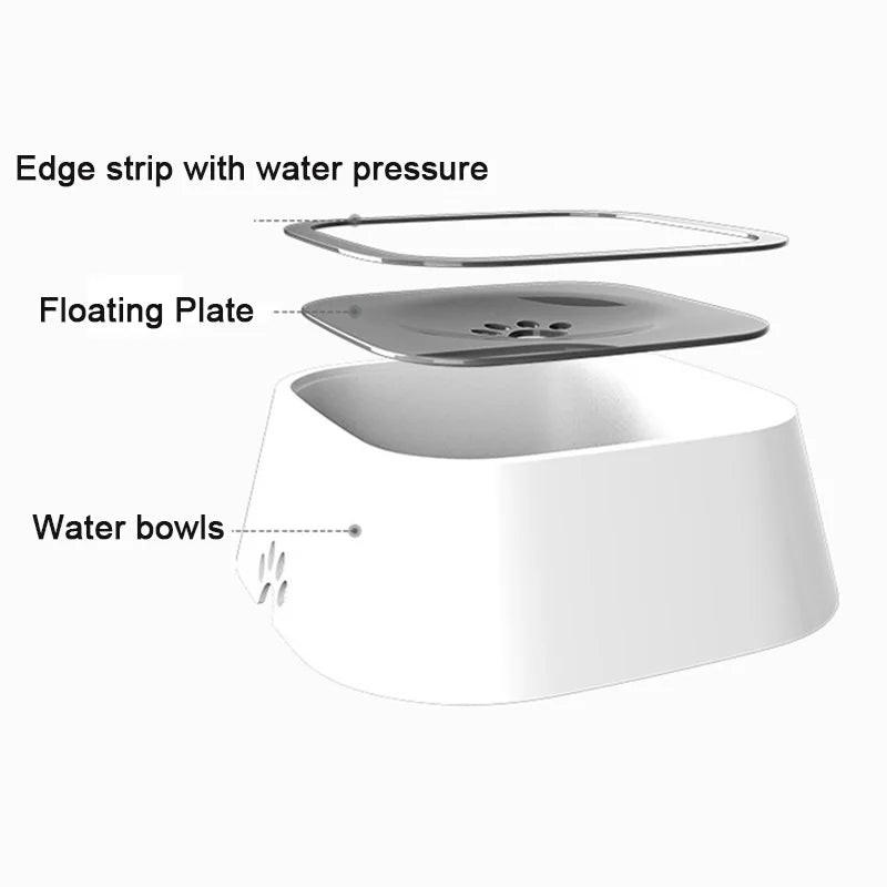 Non-Splash Portable Pet Water Bowl