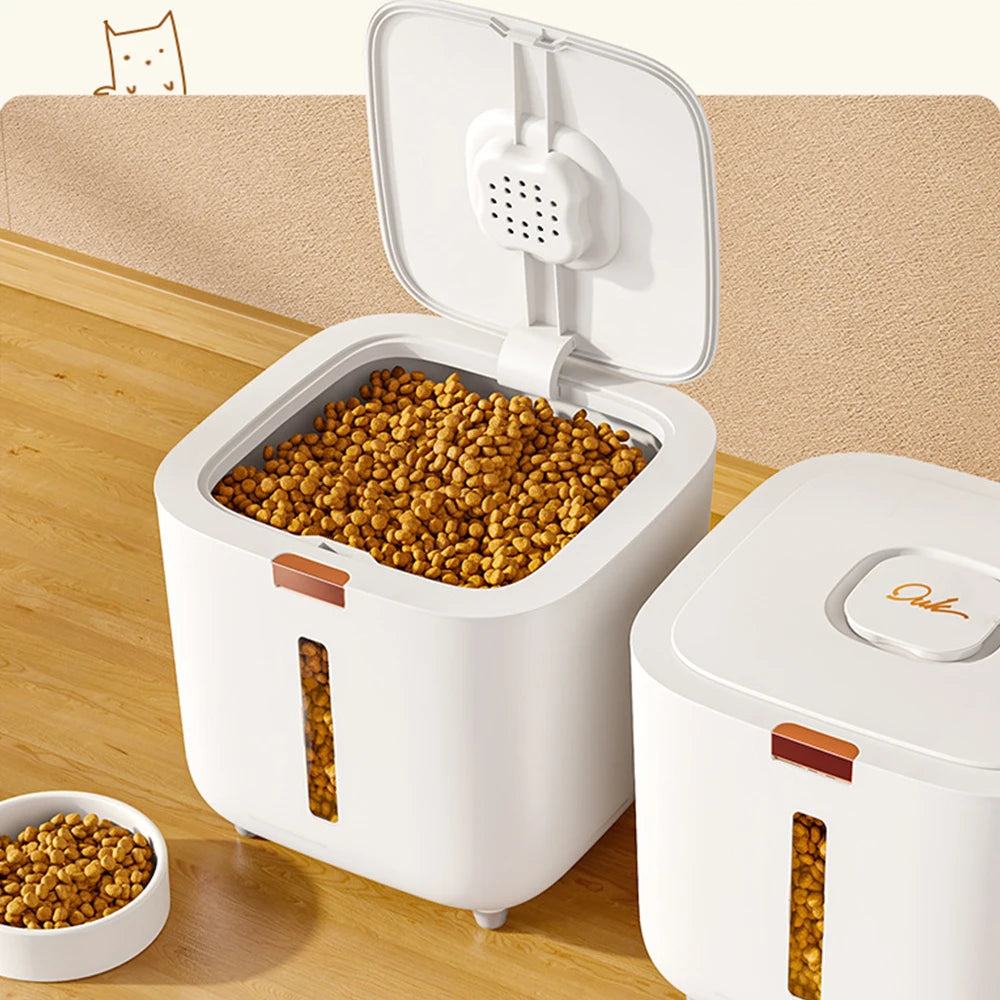 Modern Style Pet Food Storage Barrel – Large Capacity &amp; Moisture-Proof