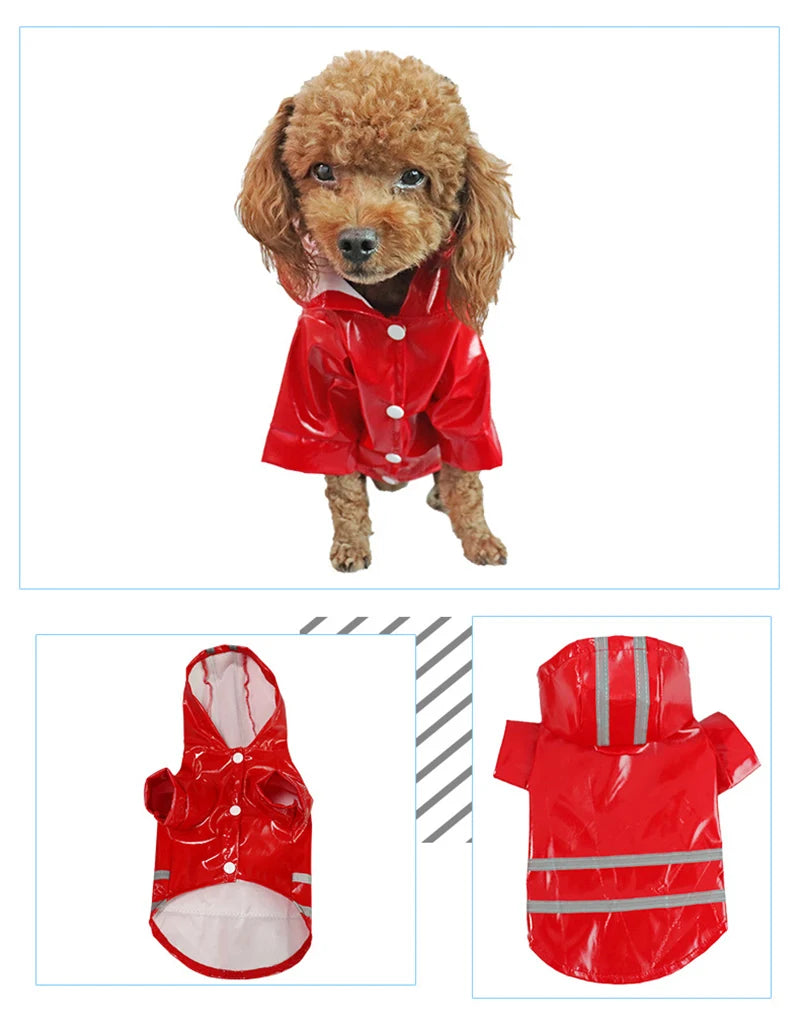 Waterproof Dog Raincoat - Reflective and Comfortable