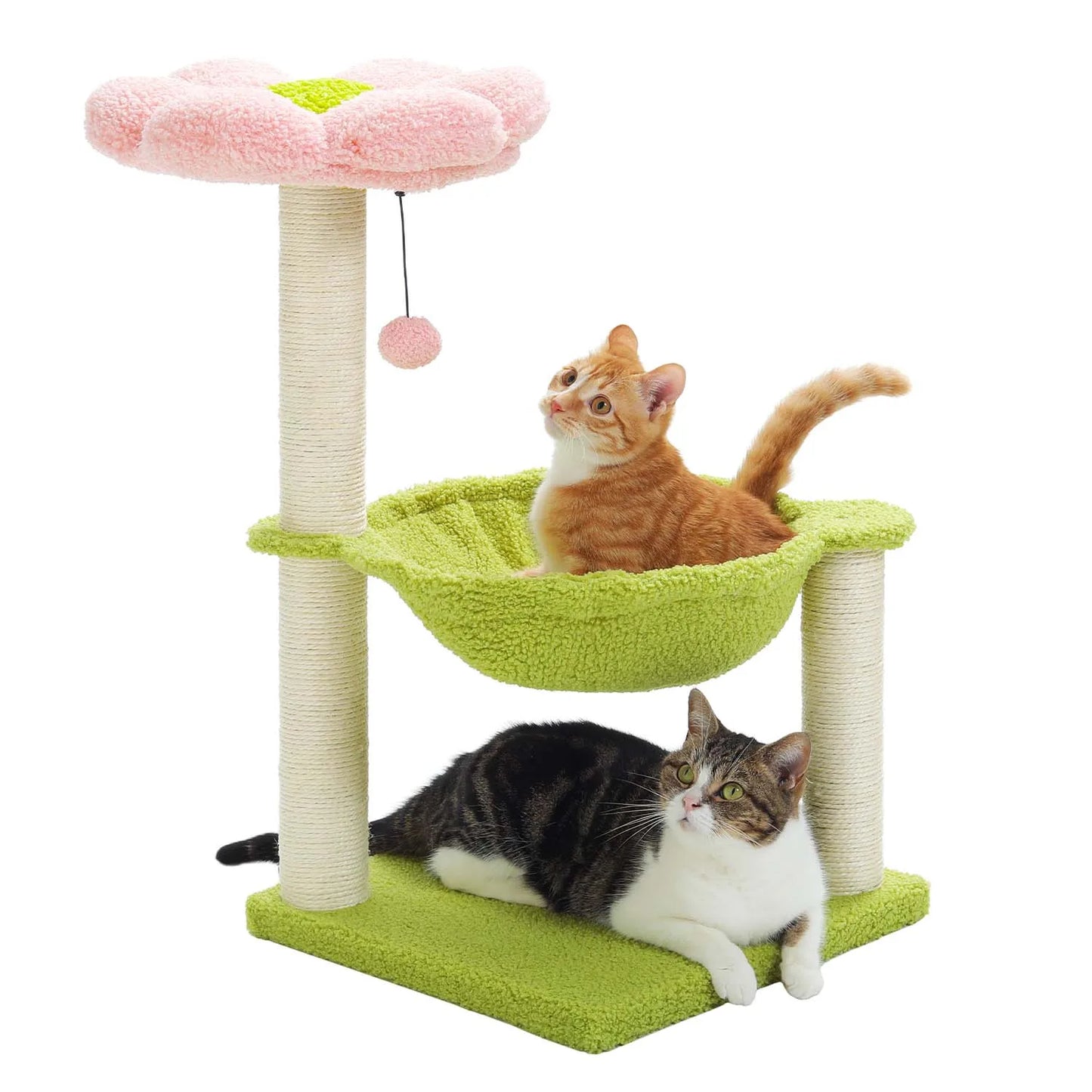 Best Cat Tree Tower Furniture with Hammock Small Cactus