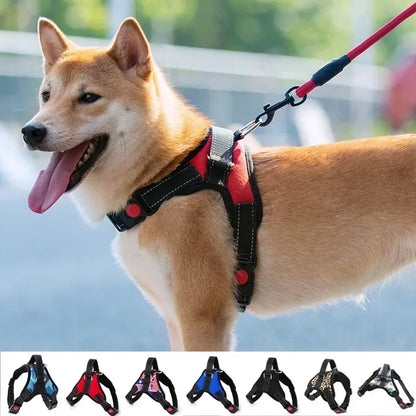 Reflective Saddle Harness Belt for Dogs - Adjustable and Durable