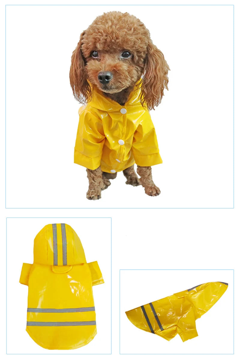 Waterproof Dog Raincoat - Reflective and Comfortable