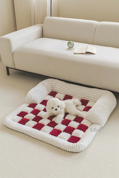 Modern Velvet Thick Dog Mats – Comfortable & Anti-Slip Pet Bed Covers