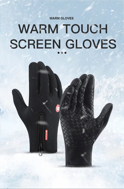 Autumn Winter Windproof Anti-slip Touchscreen Fleece Keep Warm Gloves