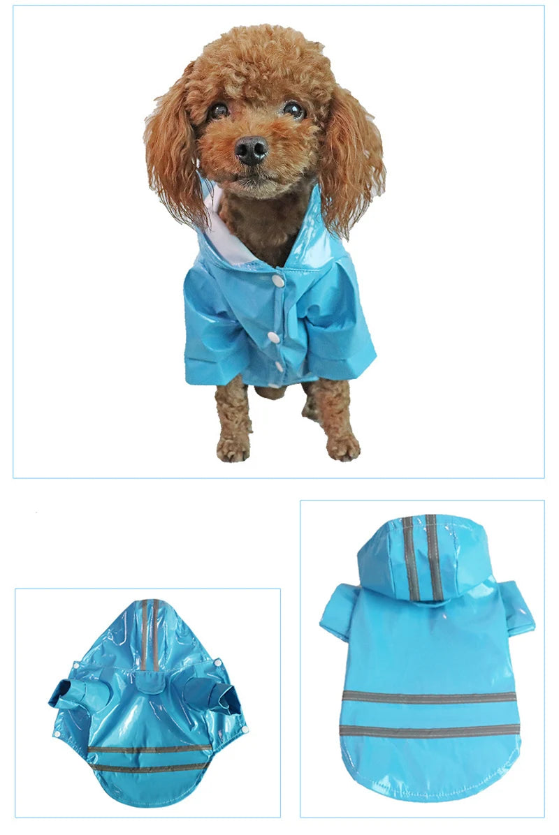 Waterproof Dog Raincoat - Reflective and Comfortable