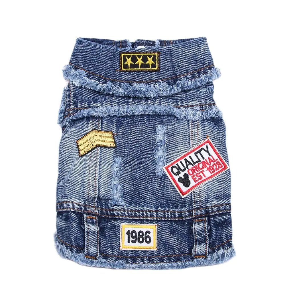 Dog Jeans Jacket Denim Coat Vest