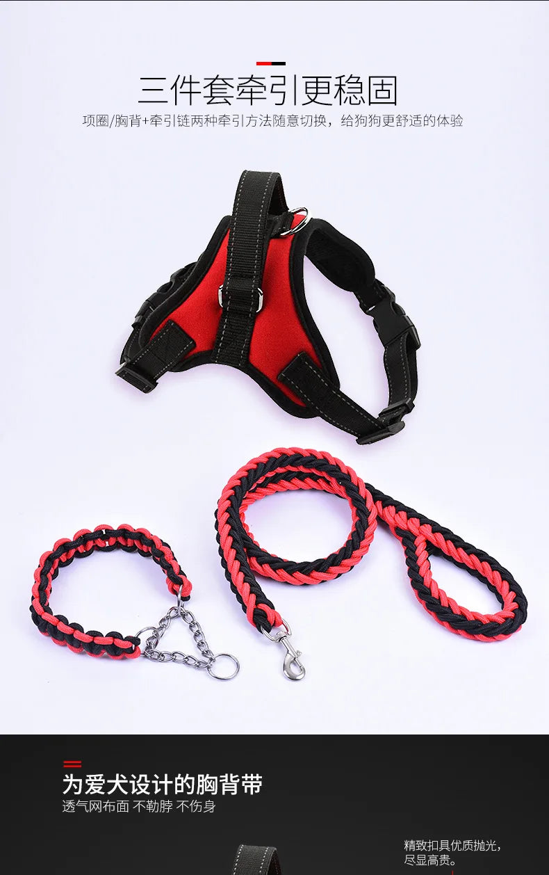 Reflective Saddle Harness Belt for Dogs - Adjustable and Durable