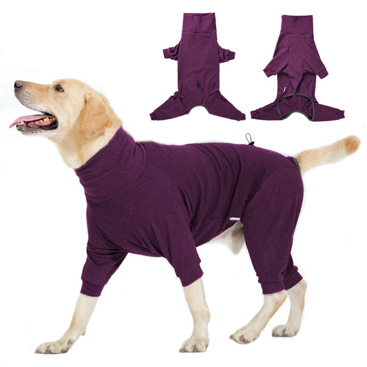 High-Collar Windproof Dog Jacket – Warm Adjustable for Small, Medium, and Large Dogs