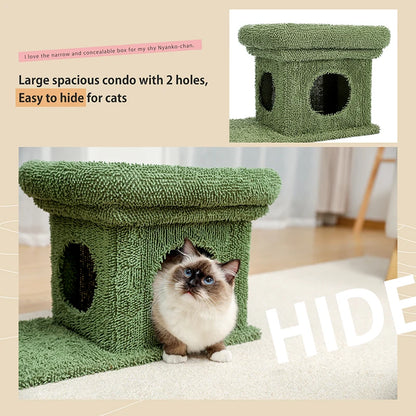 Best Cat Tree Tower Furniture with Hammock Small Cactus Mushroom