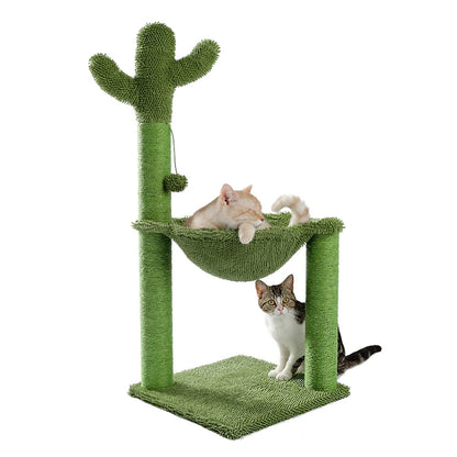 Best Cat Tree Tower Furniture with Hammock Small Cactus Mushroom