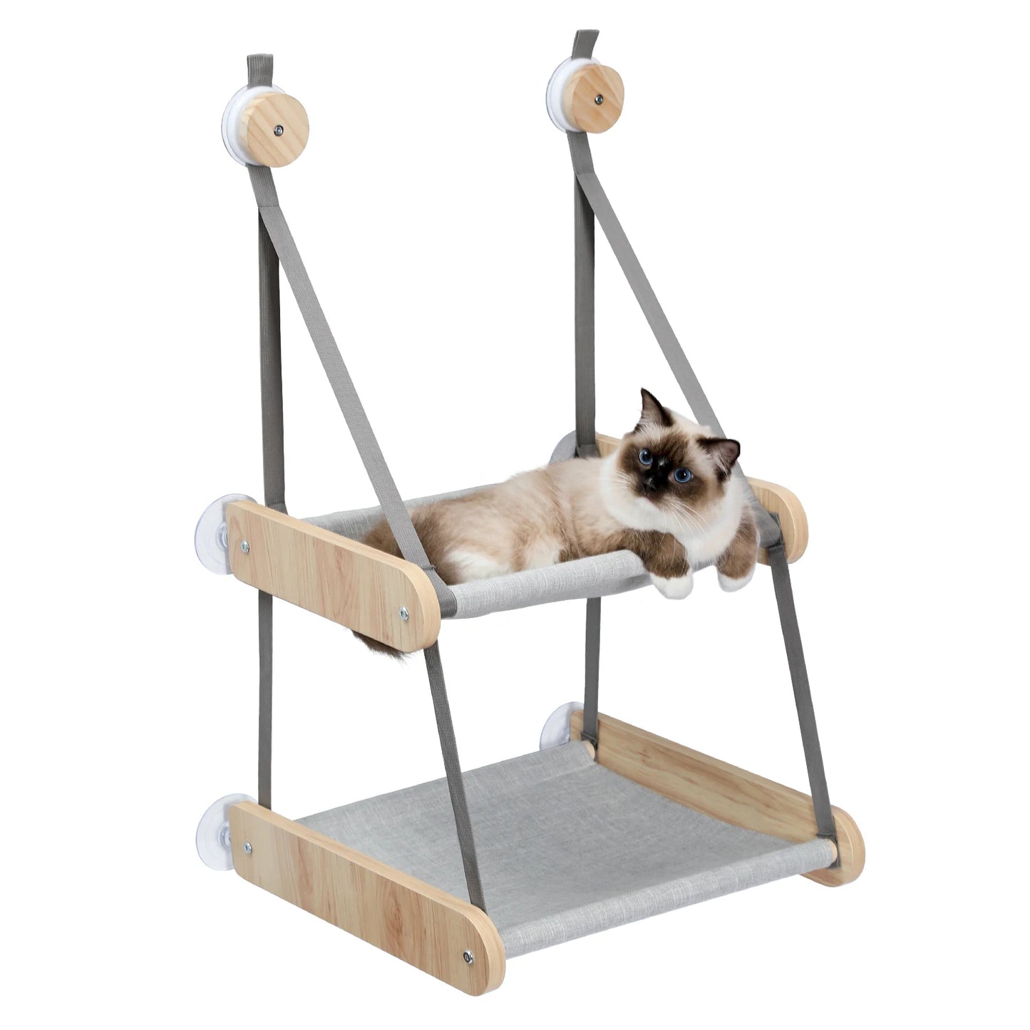 Luxury Cat Window Hammock – Double-Layer Perch Bed for Cats